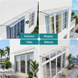 Instahut Window Door Awning 0.4mx3m Transparent