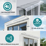 Instahut Window Door Awning 0.4mx3m Transparent