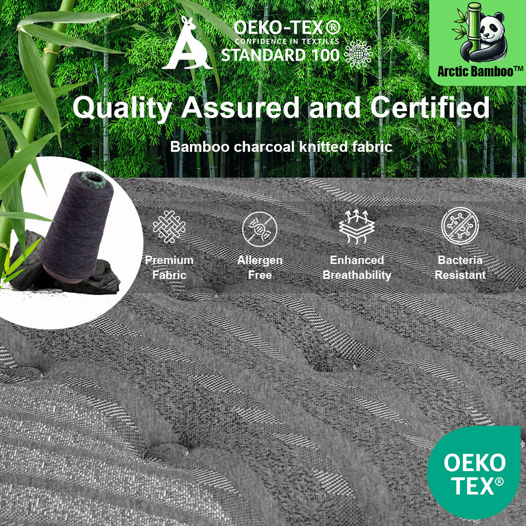 Audreamy Siena Mattress – 35cm Plush Euro Top Bamboo Charcoal Fabric 7-Zone Pocket Spring Medium Firm-Pre-Order Now – Ships by 26/10/2025 at the latest!