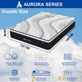 Audreamy Aurora Mattress – 34cm Ergonomic 4D Euro Top 7-Zone Pocket Spring Medium Firm (Queen)