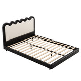 Artiss Double Bed Frame, Floating Design with RGB LED and USB Charging