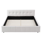 Artiss King Bed Frame with Charging, LED Lights & Tufted Headboard