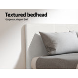 Artiss BedStory Single Bed Frame Mattress Bundle Platform Headboard Medium Firm Hybrid White
