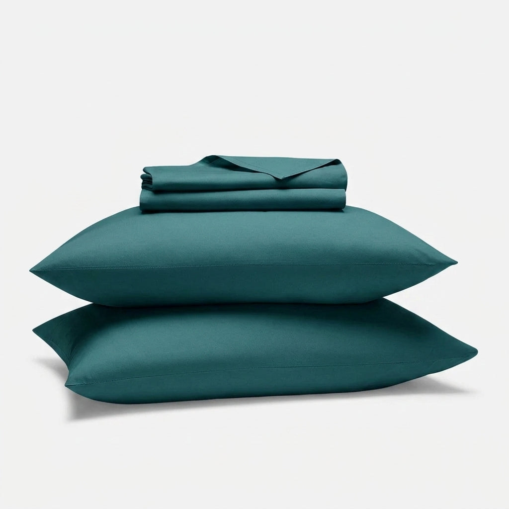 Hotel Soft Bed Sheet Set- Bedding Sheets & Pillowcases Breathable Bedding Wrinkle, Fade, Stain Resistant-Deep Pocket Flat Fitted Bed Sheet Set