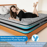 Audreamy Celeste Mattress 23 cm Plush Tight Top Bamboo Charcoal Fabric 7-Zone Pocket Spring Medium Firm -Pre-Order Now – Ships by 22/10/2025 at the latest!