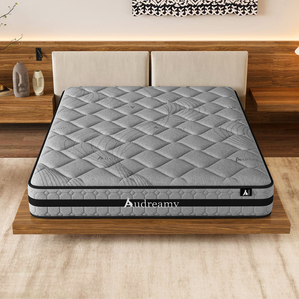 Audreamy Celeste Mattress – 23 cm Plush Tight Top Bamboo Charcoal Fabric 7-Zone Pocket Spring Medium Firm