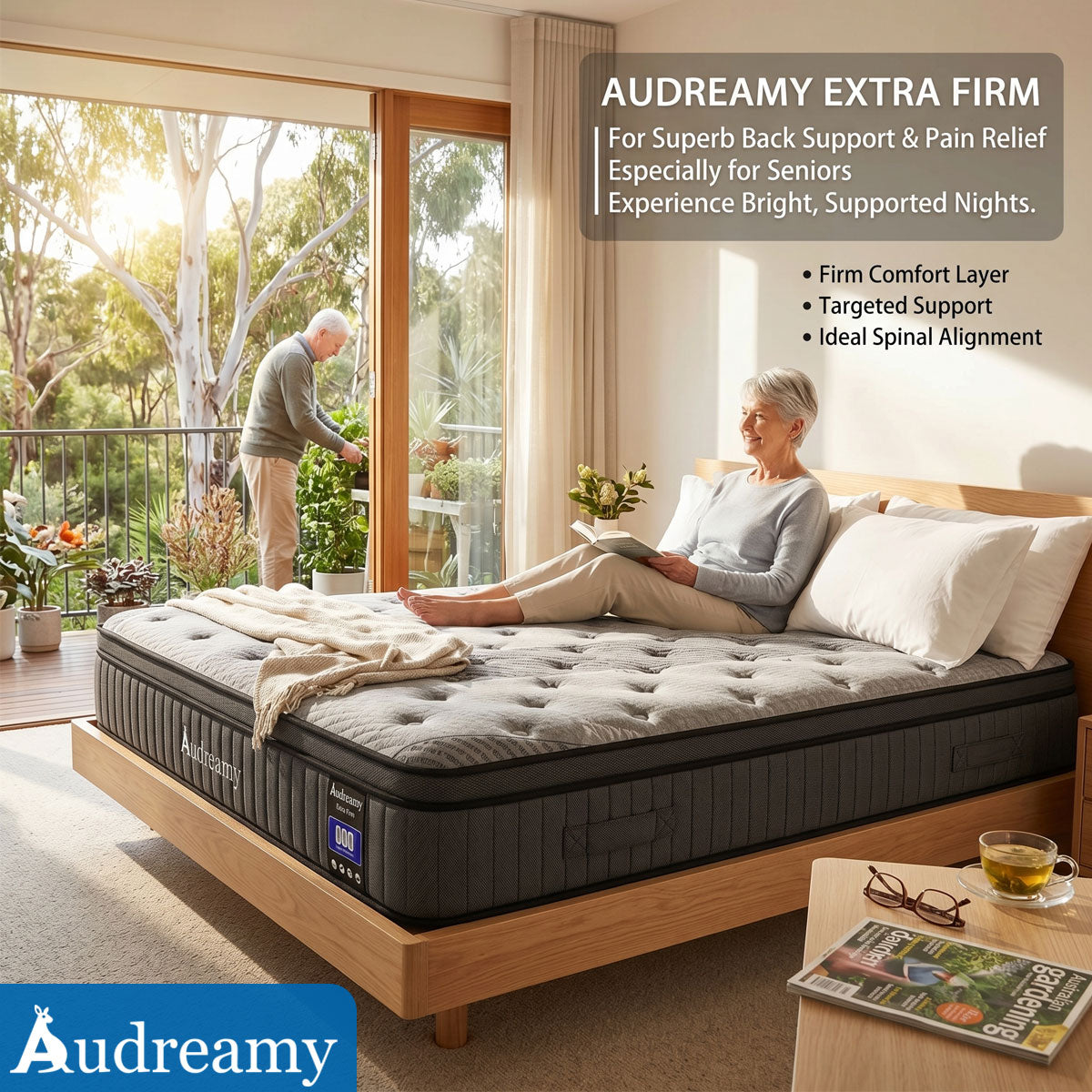 Audreamy Corsica Mattress – Orthopedic Support for Back & Spine Health Extra-Firm