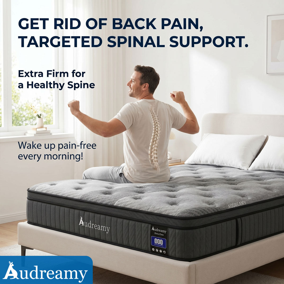 Audreamy Corsica Mattress – Orthopedic Support for Back & Spine Health Extra-Firm