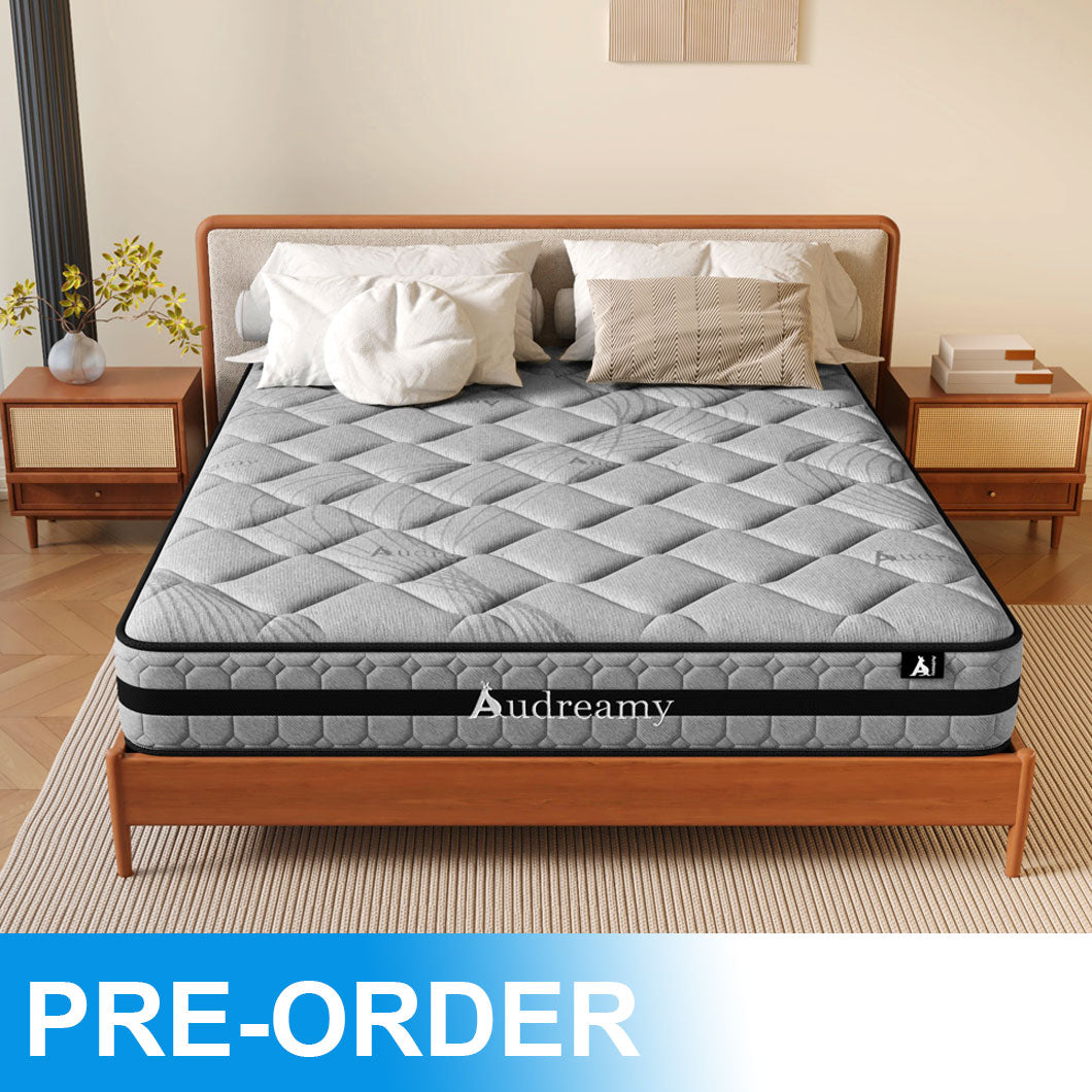 Audreamy Celeste Mattress 23 cm Plush Tight Top Bamboo Charcoal Fabric 7-Zone Pocket Spring Medium Firm -Pre-Order Now – Ships by 22/10/2025 at the latest!