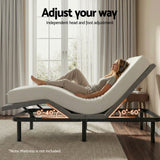 Artiss Adjustable Bed Frame Double Size Electric Bed Base Wireless Remote Control Zero Gravity Power Bed Foundation