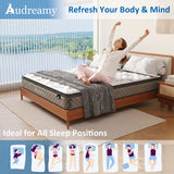 Audreamy Elara Mattress 25cm Pillow Top – Cloud Comfort Bamboo Fiber Fabric Memory Foam Support Bonnell Medium Firm-Pre-Order Now – Ships by 22/10/2025 at the latest!