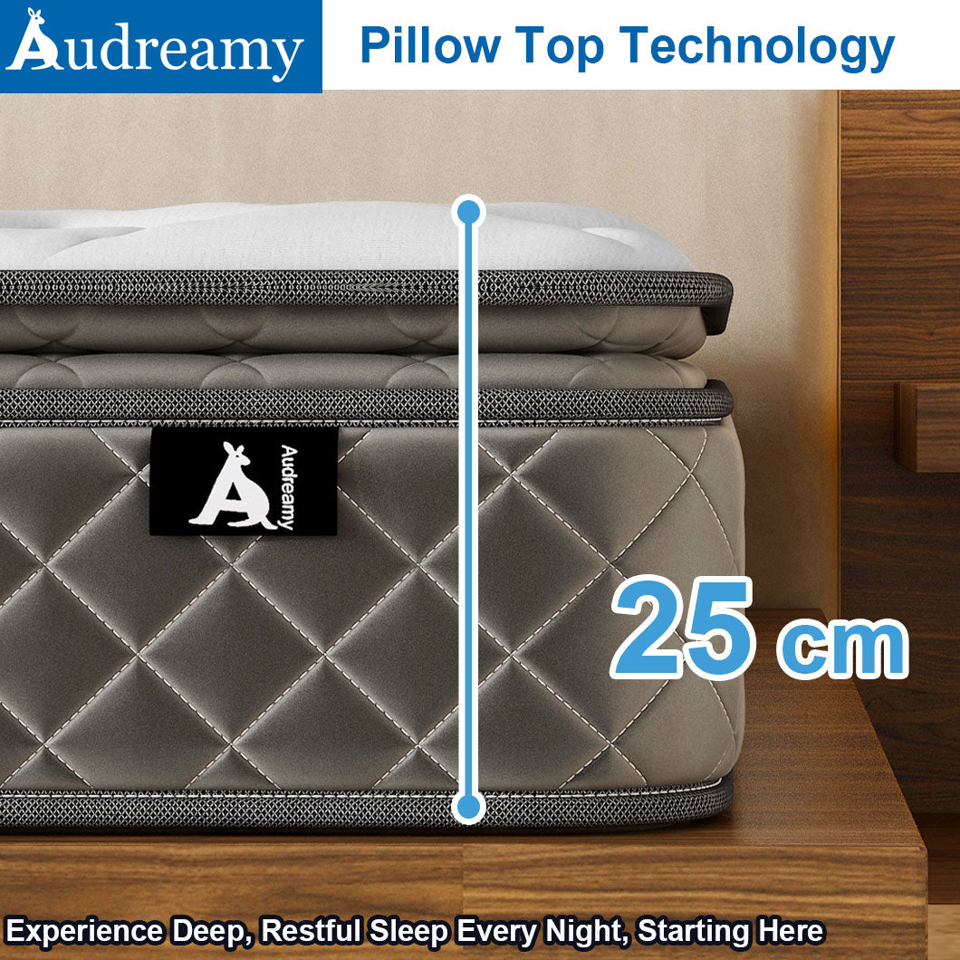 Audreamy Elara Mattress 25cm Pillow Top – Cloud Comfort with Memory Foam Support