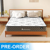 Audreamy Elara Mattress 25cm Pillow Top – Cloud Comfort Bamboo Fiber Fabric Memory Foam Support Bonnell Medium Firm-Pre-Order Now – Ships by 22/10/2025 at the latest!