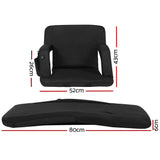 Artiss 2X Floor Lounge Sofa Bed With Armrest Heated Cushion