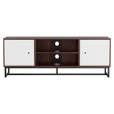 Artiss TV Unit 150cm Storage Shelves Walnut White