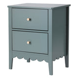 Artiss Bedside Table 2 Drawers Bedroom Storage Nightstand Green