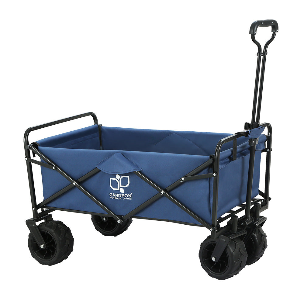 Gardeon Garden Cart Folding 120kg Trolley Camping Wagon Barrow Outdoor Beach