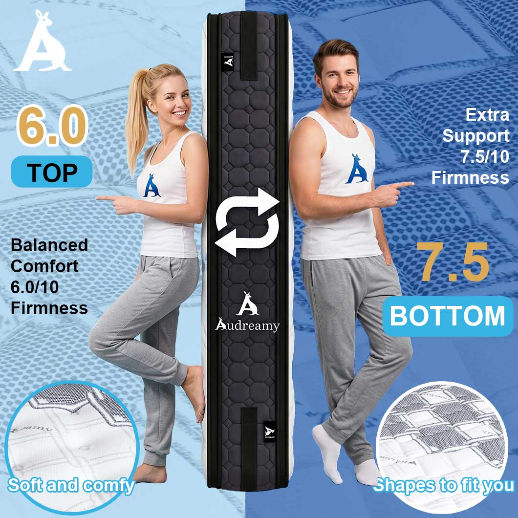 Audreamy Geneva Mattress – 36cm Dual-Sided Firmness Medium Soft/Firm
