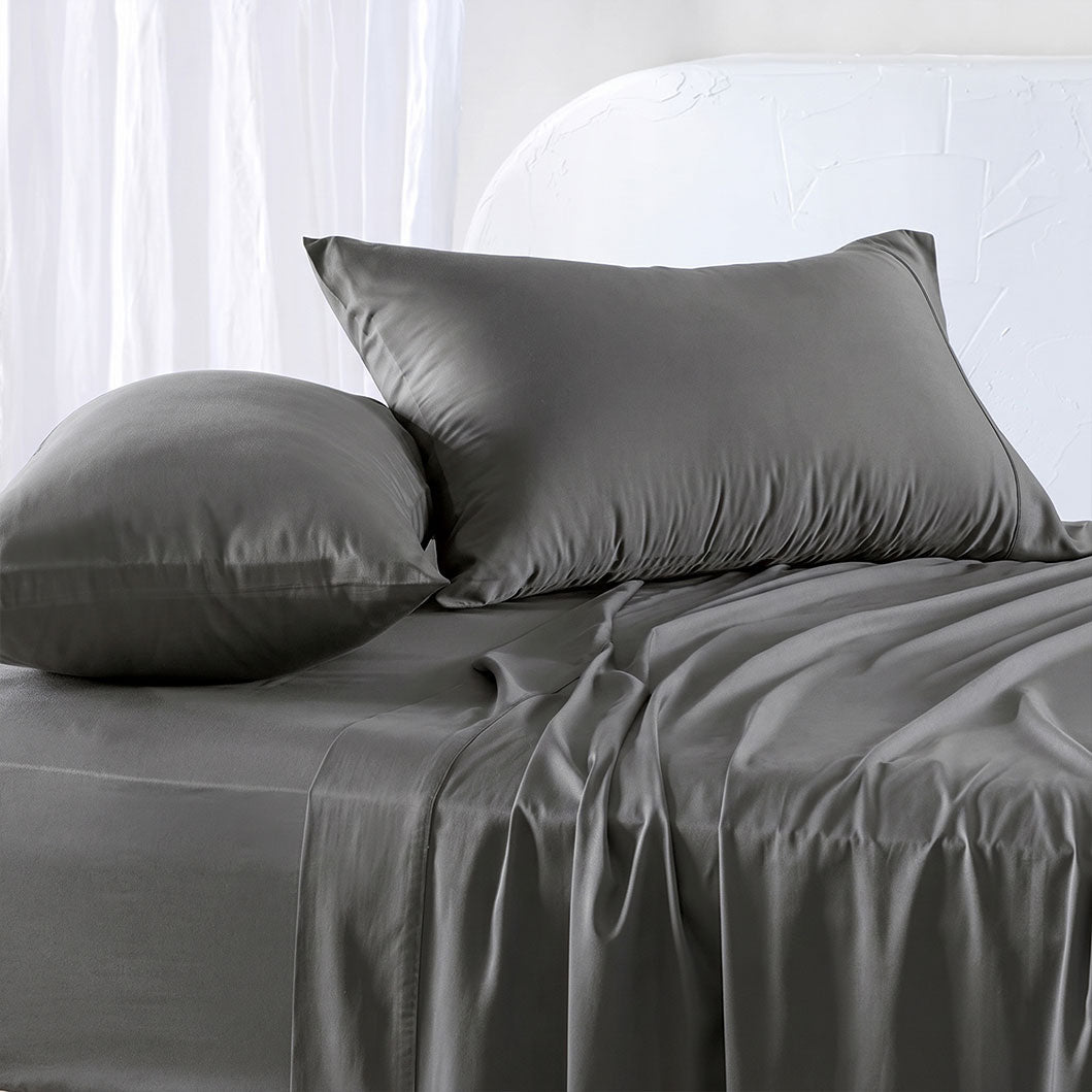 3 Piece Hotel Bamboo Cooling Sheet Set -Ultra Soft 2000TC Breathable Bed Sheets Set with 37 Centimetre Deep Pocket-Cooling Sheets for Hot Sleepers(White,King Single) (Copy)