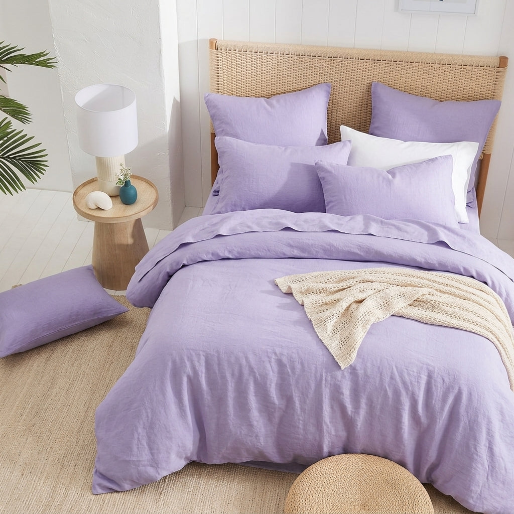 Audreamy Solene French Flax  Linen Quilt Cover Set