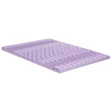 Giselle 8cm Memory Foam Mattress Topper Lavender Infused Bamboo Cover 7-Zone King