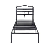 Artiss Bed Frame Single Size with Charging Station WAVE