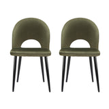 Artiss Dining Chairs Green Velvet Set Of 2 Loren