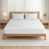 Giselle Waterproof Mattress Protector 100% Cotton Quilted Fitted Cover Double