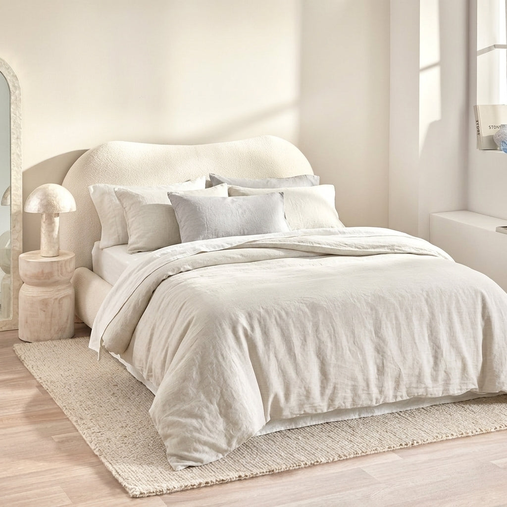 Audreamy Solene French Flax  Linen Quilt Cover Set
