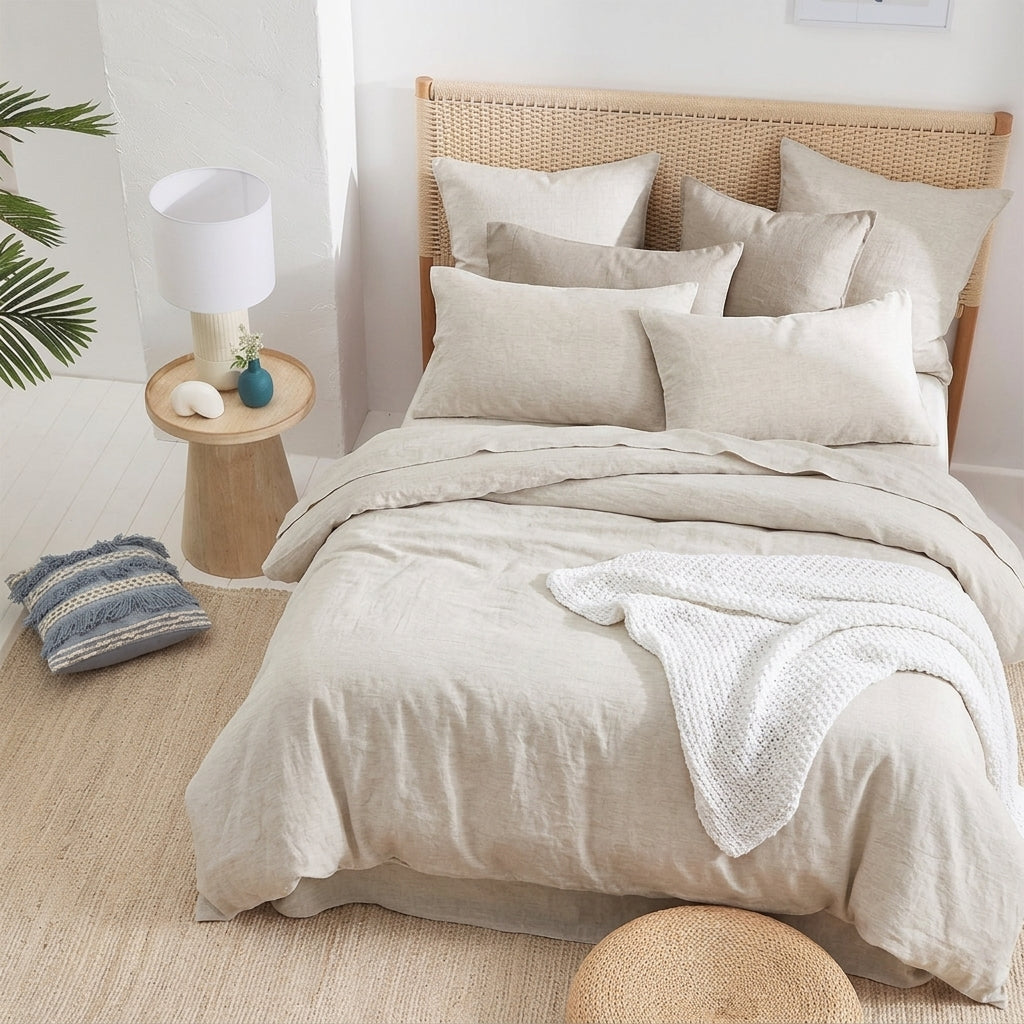 Audreamy Solene French Flax  Linen Quilt Cover Set