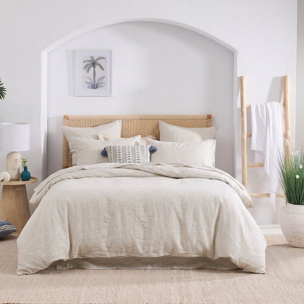 Audreamy Solene French Flax  Linen Quilt Cover Set