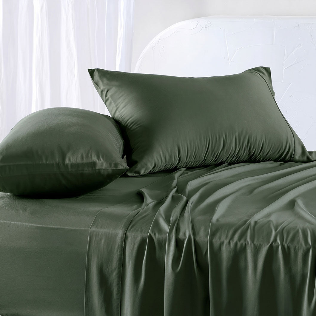 3 Piece Hotel Bamboo Cooling Sheet Set -Ultra Soft 2000TC Breathable Bed Sheets Set with 37 Centimetre Deep Pocket-Cooling Sheets for Hot Sleepers(White,King Single) (Copy)