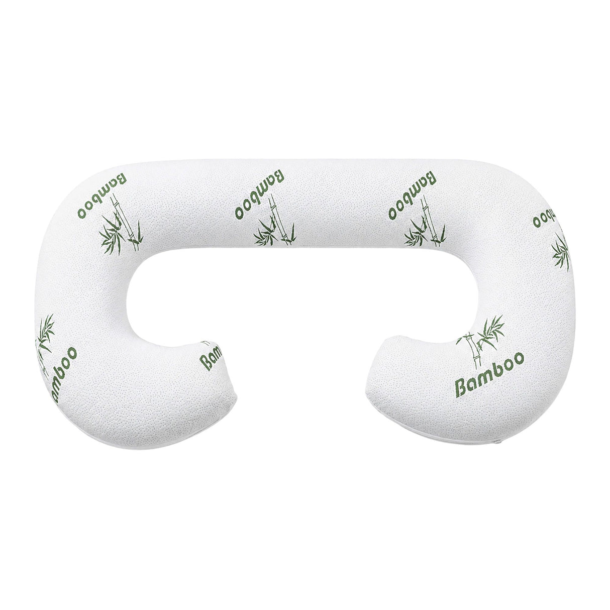 Giselle Bedding Pregnancy Pillow for Side Sleepers C-Shaped Body Pillow with Bamboo Fiber Cover, Maternity Pillow for Full Body Support, Belly and Waist Comfort