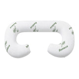 Giselle Bedding Pregnancy Pillow for Side Sleepers C-Shaped Body Pillow with Bamboo Fiber Cover, Maternity Pillow for Full Body Support, Belly and Waist Comfort
