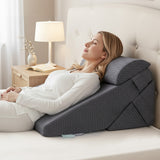 Giselle Bedding Adjustable Wedge Pillow Grey