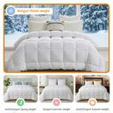 Giselle Bedding Wool Quilt 800GSM Extra Thick King Winter Doona Baffle Box Construction 100% Wool Filling