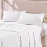 Hotel Soft Bed Sheet Set- Bedding Sheets & Pillowcases Breathable Bedding Wrinkle, Fade, Stain Resistant-Deep Pocket Flat Fitted Bed Sheet Set