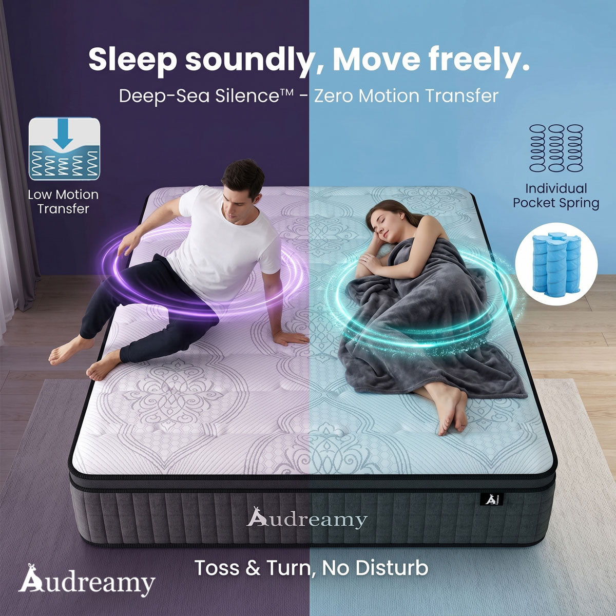 Audreamy Rome Mattress – 34cm Medium Firm