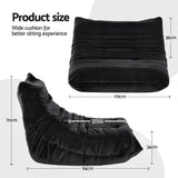 Artiss Lazy Sofa 2 Seaters Accent Caterpillar Chair Floor Couch Armless Lounge