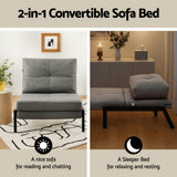 Artiss Sofa Bed Folding Convertible Couch Recliner Lounge Chair