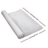 Instahut 90% Shade Cloth 3.66x30m Shadecloth Wide Heavy Duty White