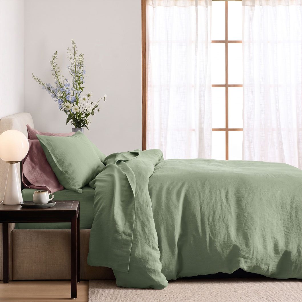Audreamy French Flax  Linen Quilt Cover Set