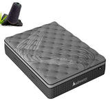 Audreamy Siena Mattress – 35cm Plush Euro Top Bamboo Charcoal Fabric 7-Zone Pocket Spring Medium Firm