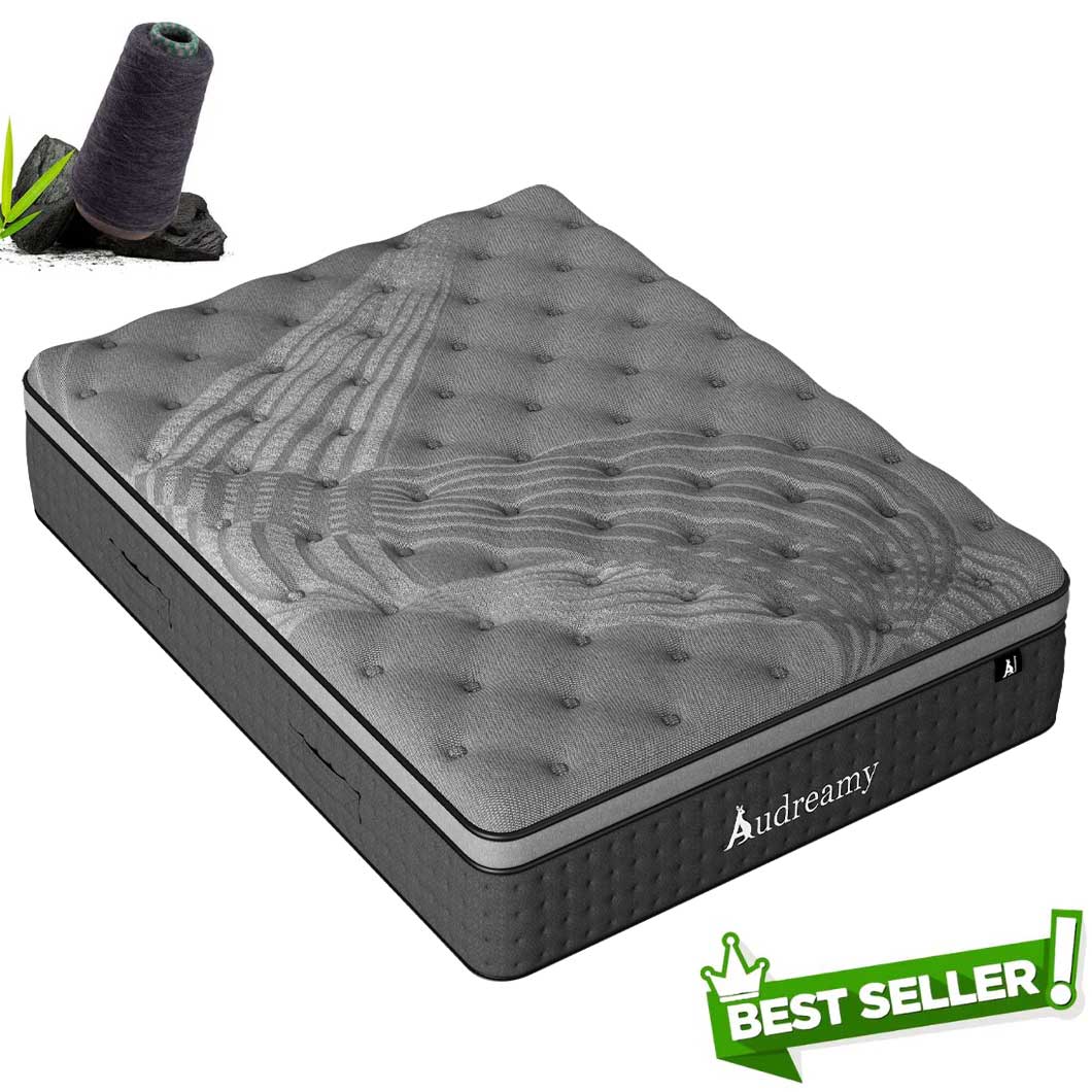 Audreamy Siena Mattress – 35cm Plush Euro Top Bamboo Charcoal Fabric 7-Zone Pocket Spring Medium Firm (Single) Pre-Order NOW – Ships by 30/08/2025