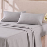 Hotel Soft Bed Sheet Set- Bedding Sheets & Pillowcases Breathable Bedding Wrinkle, Fade, Stain Resistant-Deep Pocket Flat Fitted Bed Sheet Set