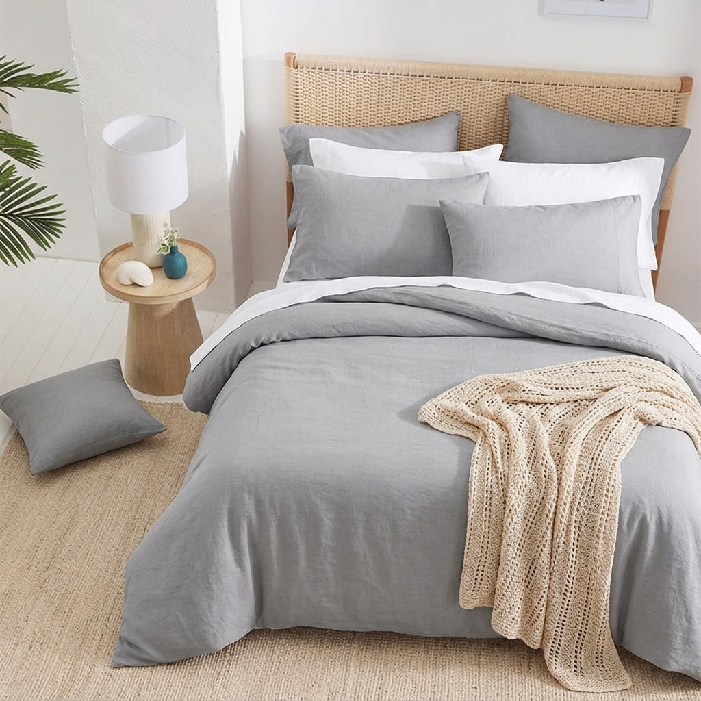 Audreamy Solene French Flax  Linen Quilt Cover Set