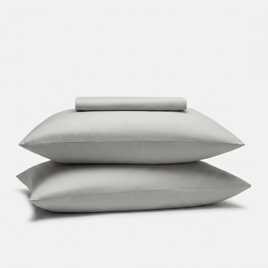 3 Piece Hotel Bamboo Cooling Fitted Sheet Set & Pillowcase -Ultra Soft 2000TC Breathable Fitted Bed Sheets Set with 37 Centimetre Deep Pocket-Cooling Sheets for Hot Sleepers(Grey,Double) (Copy)