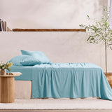 3 Piece Hotel Bamboo Cooling Sheet Set -Ultra Soft 2000TC Breathable Bed Sheets Set with 37 Centimetre Deep Pocket-Cooling Sheets for Hot Sleepers(White,King Single) (Copy)