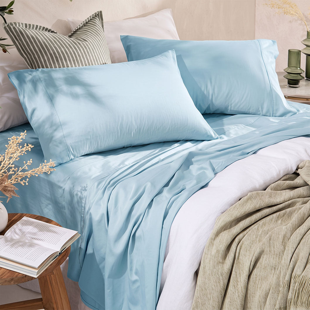 3 Piece Hotel Bamboo Cooling Sheet Set -Ultra Soft 2000TC Breathable Bed Sheets Set with 37 Centimetre Deep Pocket-Cooling Sheets for Hot Sleepers(White,King Single) (Copy)