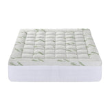 Giselle Bedding 1500GSM Pillowtop Mattress Topper Bamboo Mattress Pad for Back Pain Relief Washable 11cm Thick Bed Cover with 45cm Deep Pocket King